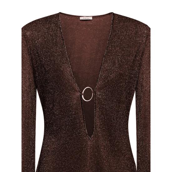 26SS 오세리 숏 원피스 LYF246 LUMIERE CHOCO BROWN - OSÉREE