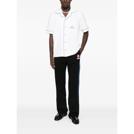 25FW 카사블랑카 트레이닝/조거 팬츠 JTR 309 01 BLACK - CASABLANCA