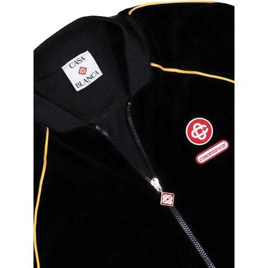 25FW 카사블랑카 스웨터 JTP 421 01 VELOU BLACK - CASABLANCA