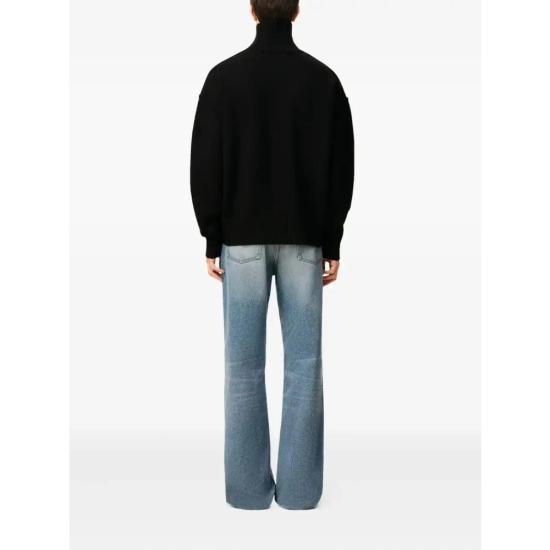 26SS 아미 ADC 터틀넥 스웨터 UKS839 018 009 BLACK - AMI