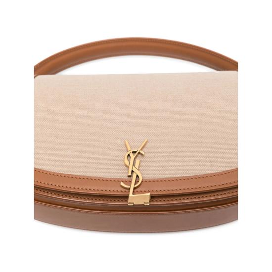 25SS 생로랑 볼테르 하프문 숄더백 787671 FACW6 9856 NEUTRALS BROWN - SAINT LAURENT
