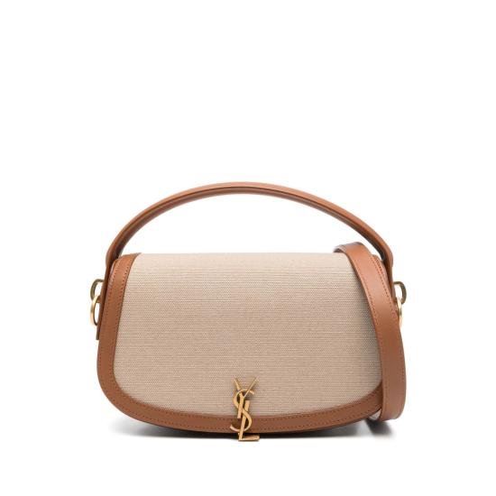 25SS 생로랑 볼테르 하프문 숄더백 787671 FACW6 9856 NEUTRALS BROWN