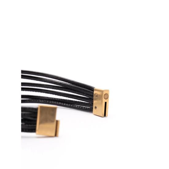 25SS 생로랑 팔찌 802127 AAB37 1000 BLACK BLACK - SAINT LAURENT
