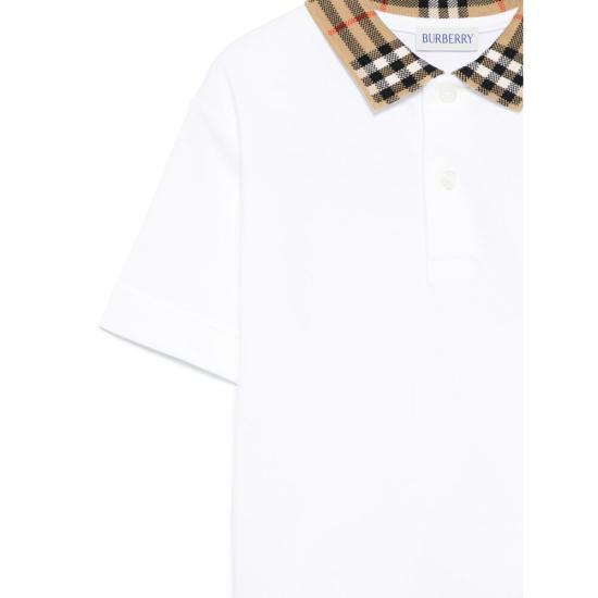 26SS [키즈] 버버리 폴로 셔츠 8105571 KB5 JOHANE A1464 WHITE - BURBERRY