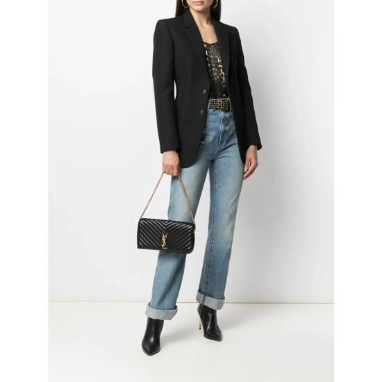 25SS 생로랑 숄더백 660618 1ELX1 1000 BLACK