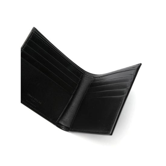 25SS 생로랑 로고 이스트/웨스트 반지갑 396307 0U90N 1000 BLACK - SAINT LAURENT