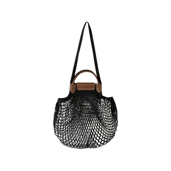 26SS 롱샴 플리아쥬 필렛 L 탑 핸들백 10121HVH 001 BLACK - LONGCHAMP