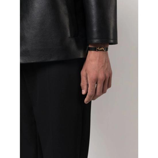 25SS 생로랑 브레이슬릿 708815 0IH0J 1000 BLACK - SAINT LAURENT