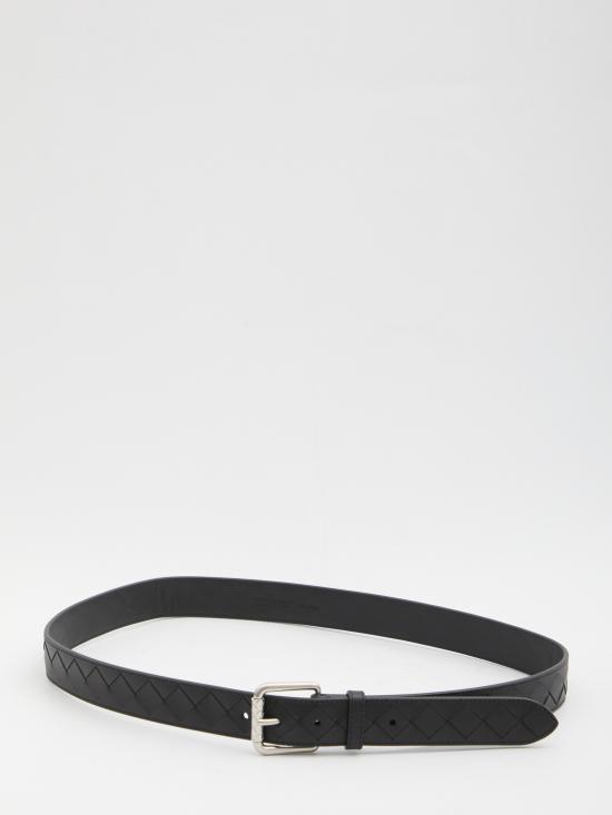 26SS 보테가베네타 가죽 벨트 855892 BLACK
