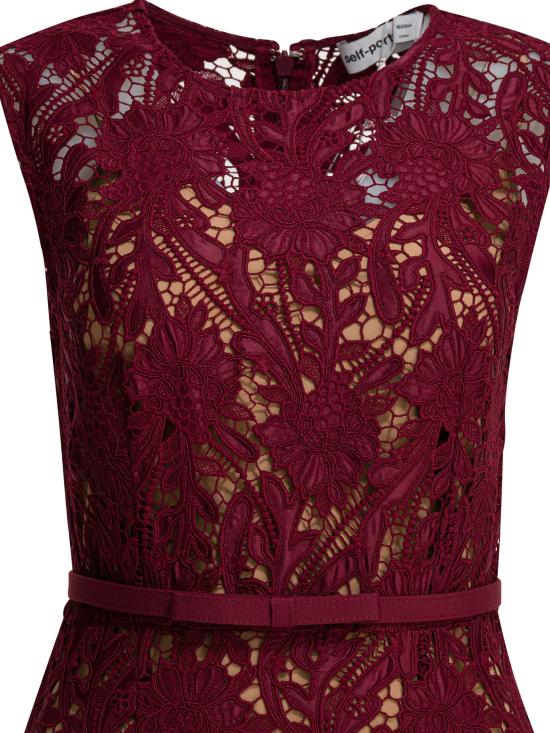 26SS 셀프 포트레이트 롱 원피스 RS26 167MA BUBURGUNDY Red - SELF PORTRAIT