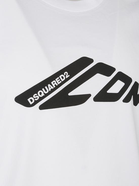 25FW 디스퀘어드2 반팔 티셔츠 S79GC0116 D20020100 White - DSQUARED2