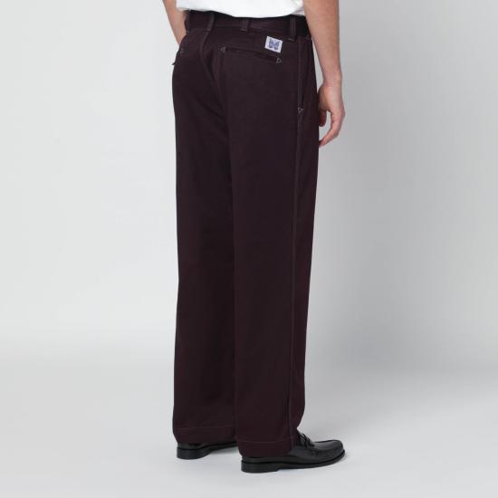 25FW 니들스 스트레이트 팬츠 RW212PL Burgundy - NEEDLES
