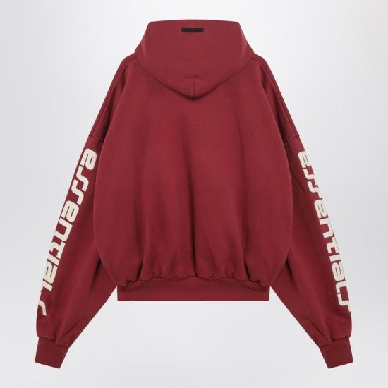 25FW 피어오브갓 후드 티셔츠 192HO256901F Red - FEAR OF GOD