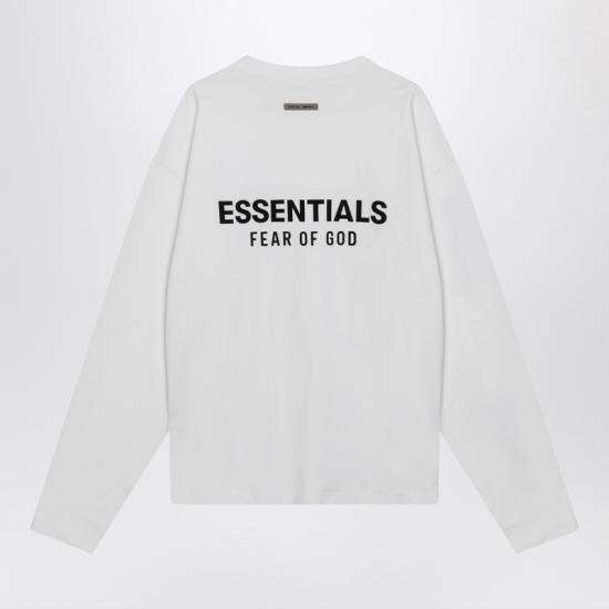 25FW 피어오브갓 긴팔 티셔츠 125AS254183F White - FEAR OF GOD