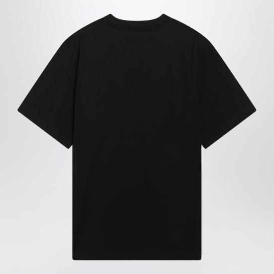 26SS 버버리 로고 코튼 티셔츠 8122387163419 Black - BURBERRY