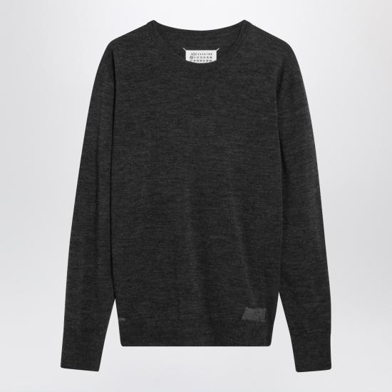 26SS 마르지엘라 울 블렌드 패치 스웨터 S50HL0057M13235 Grey