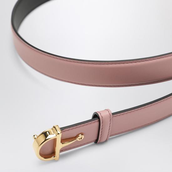 26SS 구찌 홀스빗 레더 벨트 836993AAEC2 Pink - GUCCI