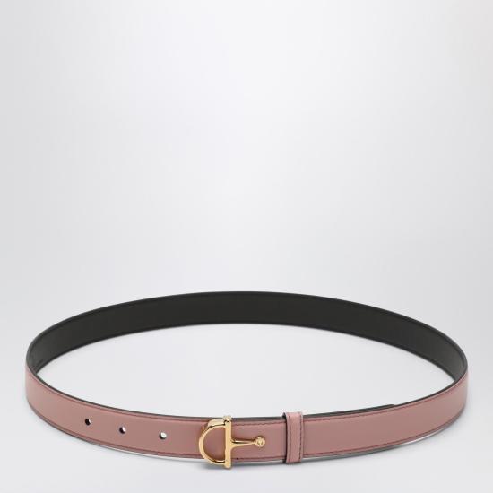 26SS 구찌 홀스빗 레더 벨트 836993AAEC2 Pink