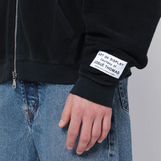 25FW 갤러리 디파트먼트 후드 티셔츠 DFZ 50038CO Black - GALLERY DEPT