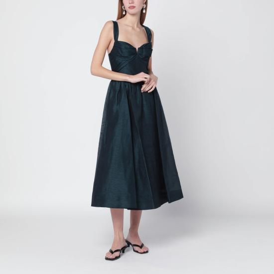 26SS 짐머만 롱 원피스 6847DC261LI Green