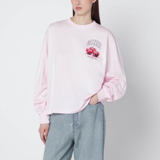 26SS 가니 롱슬리브 프루트 티셔츠 A105005911026 Pink