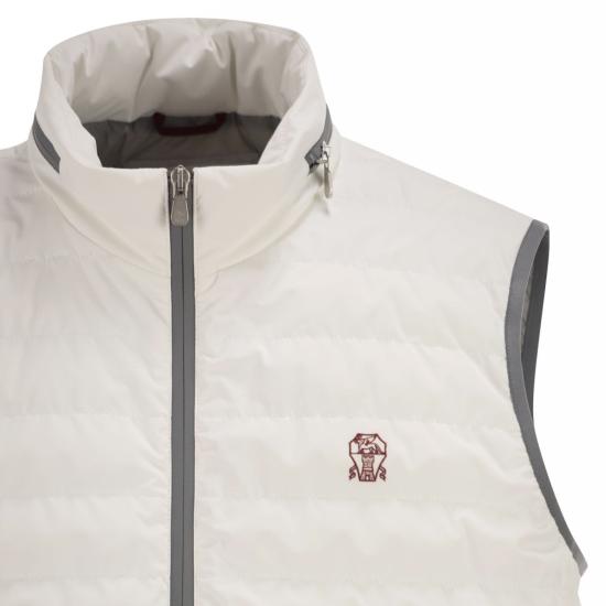26SS 브루넬로 쿠치넬리 베스트 MM49A7460G WHITE - BRUNELLO CUCINELLI