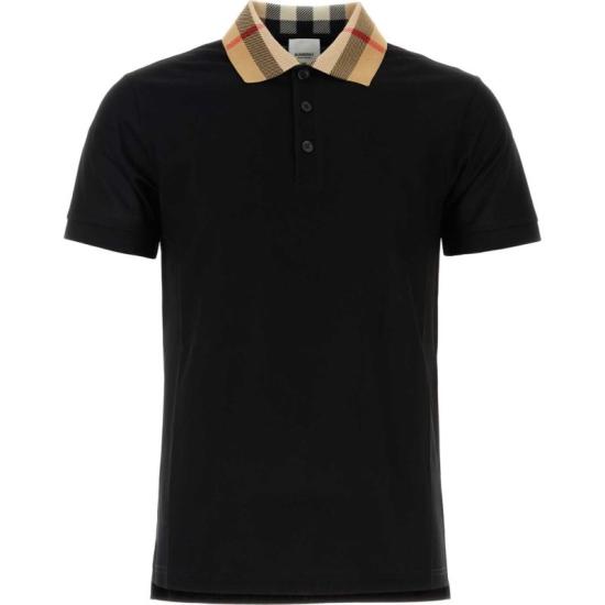 26SS 버버리 코튼 폴로 셔츠 8071620 A1189 Black