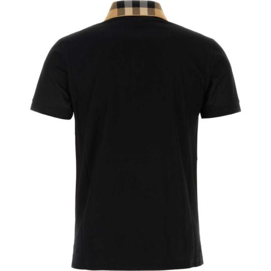 26SS 버버리 코튼 폴로 셔츠 8071620 A1189 Black - BURBERRY