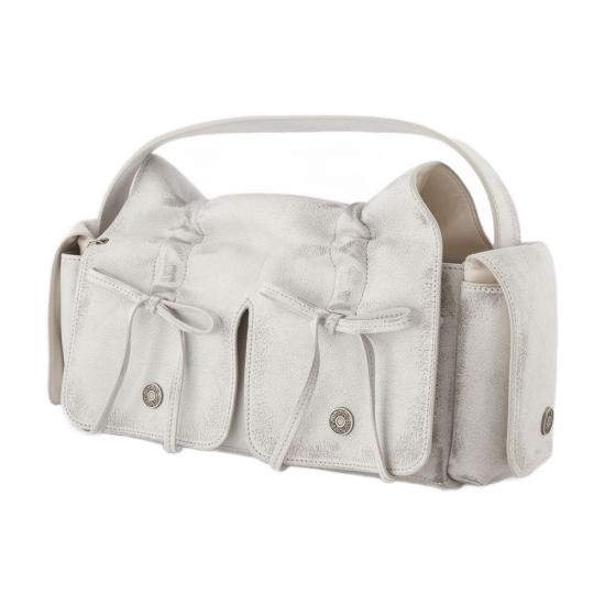  아크네 스튜디오 멀티포켓 숄더백 A10368 AHX WHITE - ACNE STUDIOS