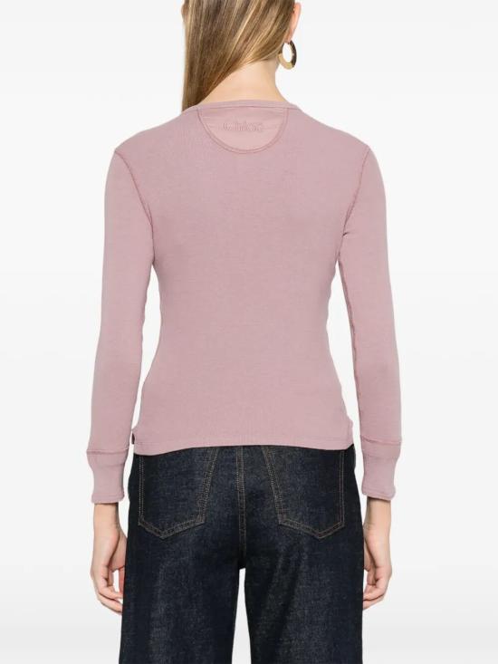 26SS 끌로에 긴팔 티셔츠 CH26SJH30185 50C BLUSHY PURPLE - CHLOE