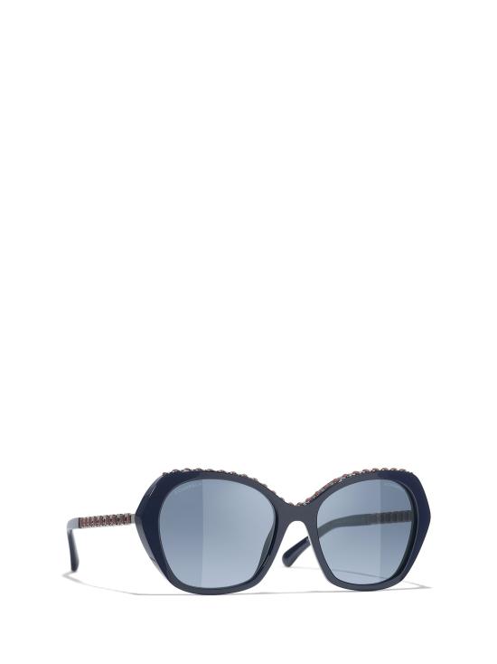 26FW 샤넬 선글라스 CH5547Q 1462S2 BLUE VENDOME - CHANEL