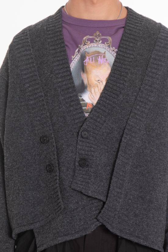 25FW AJOBYAJO 니트웨어 AJ254OT007CH CHARCOAL Grey - OTHER BRANDS