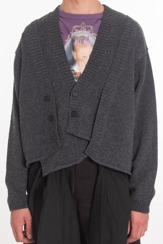 25FW AJOBYAJO 니트웨어 AJ254OT007CH CHARCOAL Grey - OTHER BRANDS