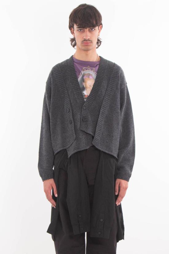 25FW AJOBYAJO 니트웨어 AJ254OT007CH CHARCOAL Grey