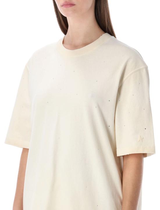 26SS 골든구스 반팔 티셔츠 GUP01873P002421 11616 ARTIC WOLF BEIGE - GOLDEN GOOSE