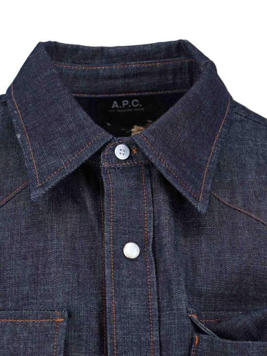  아페쎄 데님 셔츠 COHOJH12632IAI Blue - A.P.C.