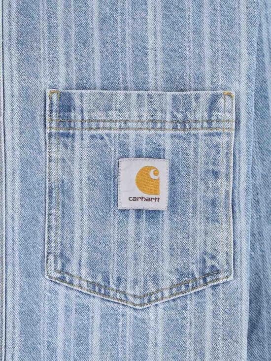 25FW 칼하트 데님 셔츠 I03556732H12 Blue - CARHARTT
