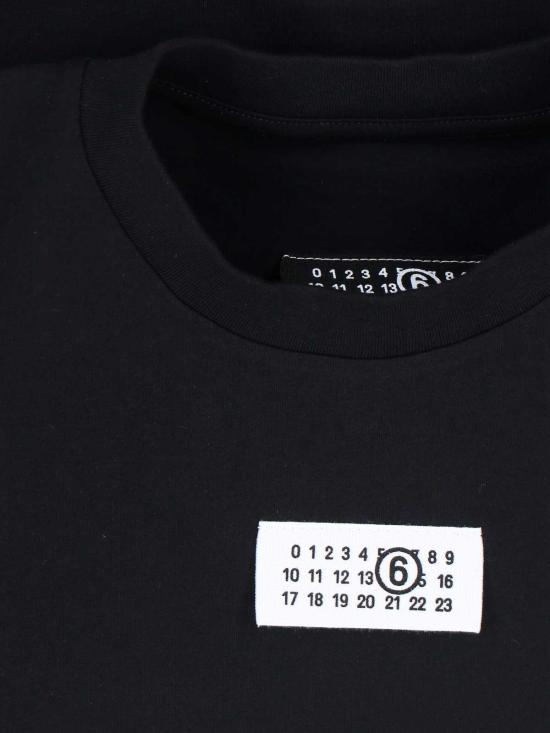 26SS MM6 메종마르지엘라 뉴메릭 코튼 저지 티셔츠 S52GC0327M20170900 Black - MM6 MAISON MARGIELA