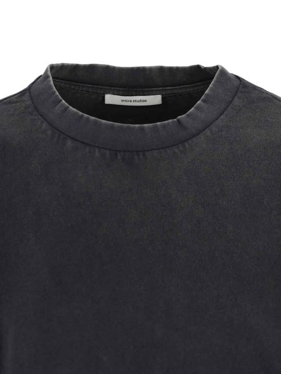 25FW 엔타이어 스튜디오 반팔 티셔츠 UNU252033WB Black - ENTIRE STUDIOS