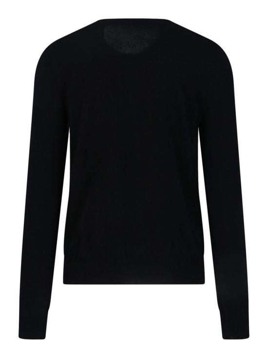 26FW 꼼데가르송 플레이 레드 하트 니트 가디건 AXN0070511 Black - COMME DES GARCONS