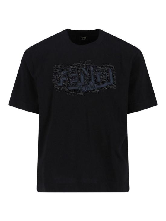 26SS 펜디 반팔 티셔츠 FY0936AW0WF0QA1 Black