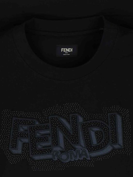 26SS 펜디 반팔 티셔츠 FY0936AW0WF0QA1 Black - FENDI