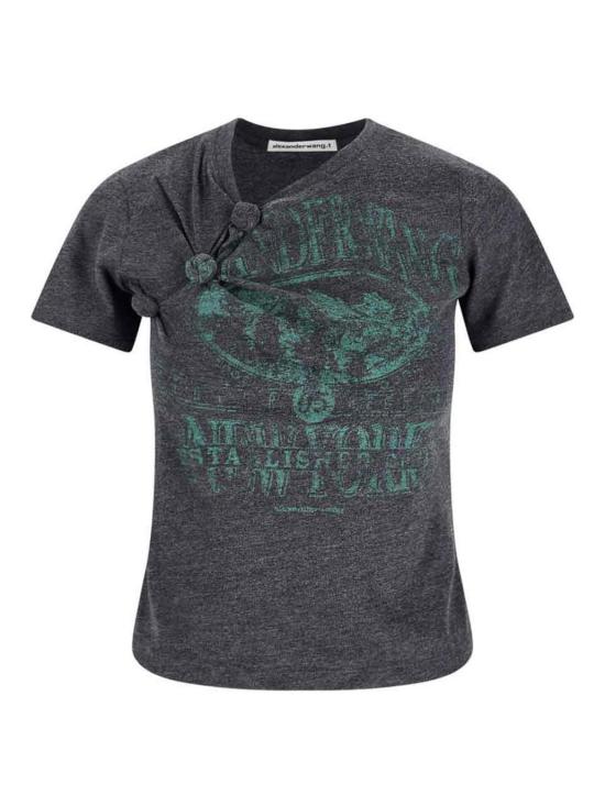 25FW 알렉산더 왕 반팔 티셔츠 4CC4251121001 Grey