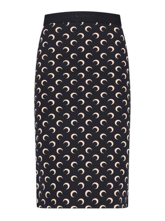 25FW 마린세르 미디 스커트 WSK123ACJER0001IT99 Black