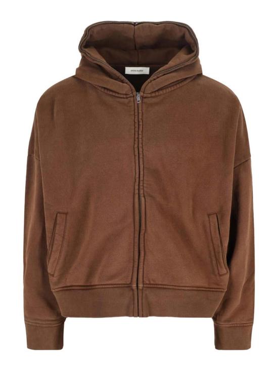 25FW 엔타이어 스튜디오 후드 티셔츠 UNU251003BT Brown