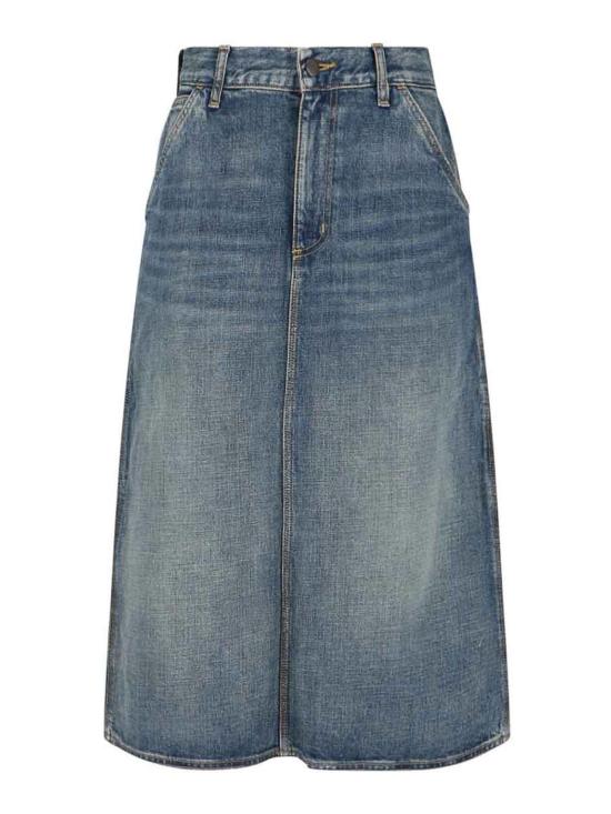 25FW 칼하트 미디 스커트 I034224014Q Blue