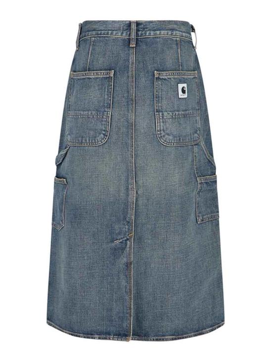 25FW 칼하트 미디 스커트 I034224014Q Blue - CARHARTT