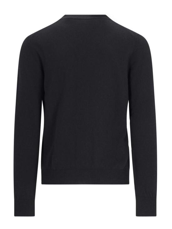  꼼데가르송 플레이 골드 하트 니트 가디건 AXN0500511 Black - COMME DES GARCONS