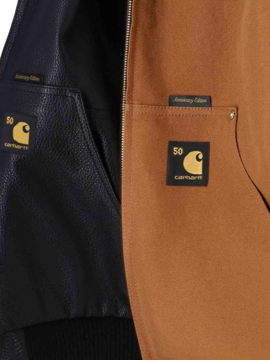 26SS 칼하트 OG 액티브 레더 자켓 I0359673R0XX Black - CARHARTT