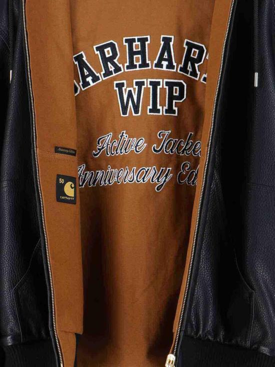 26SS 칼하트 OG 액티브 레더 자켓 I0359673R0XX Black - CARHARTT